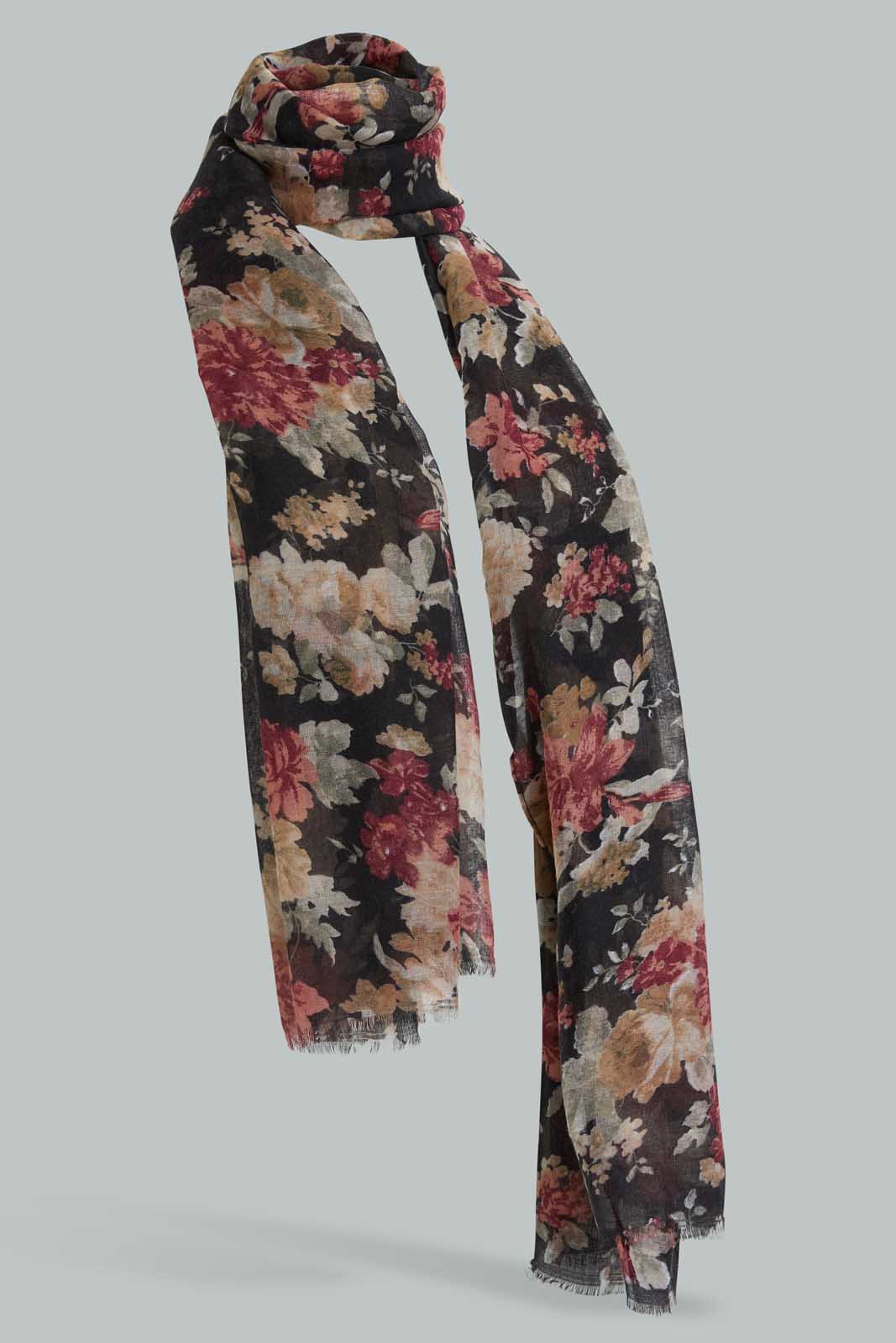 Redtag-Multi-Color-Floral-Printed-Scarf-Fashion-Scarves-Girls-