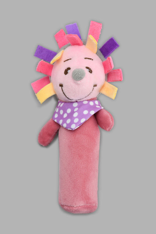 Redtag-Multicolour-Soothe-Bibi-Stick-(Hedgehog)-With-Polyester-Material-Rattles-New-Born-Baby-