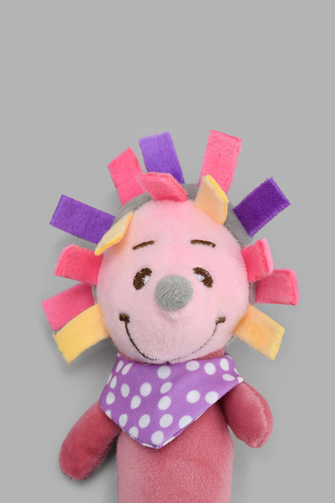 Redtag-Multicolour-Soothe-Bibi-Stick-(Hedgehog)-With-Polyester-Material-Rattles-New-Born-Baby-