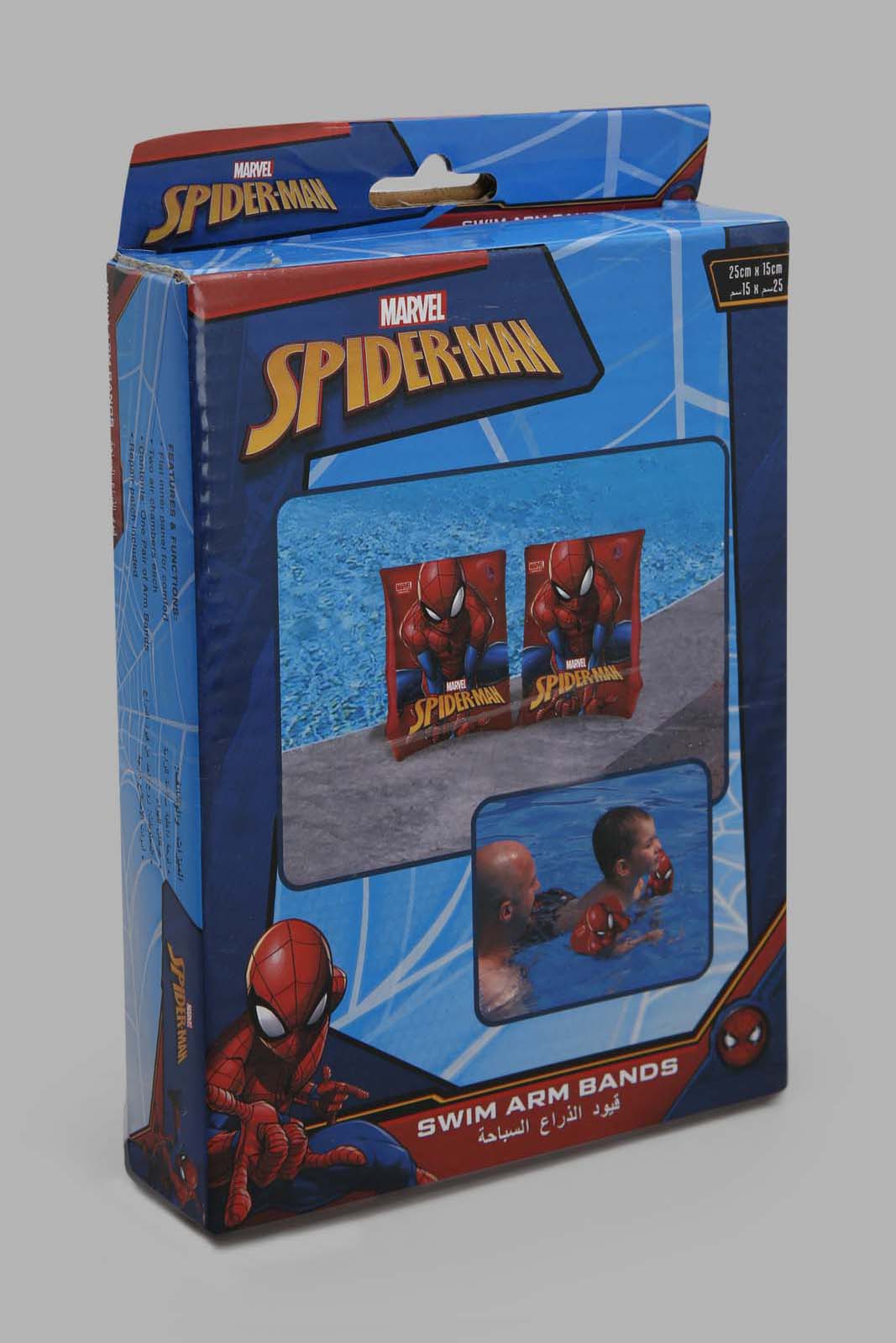 Boys Red And Blue Spiderman Swim Arm Band