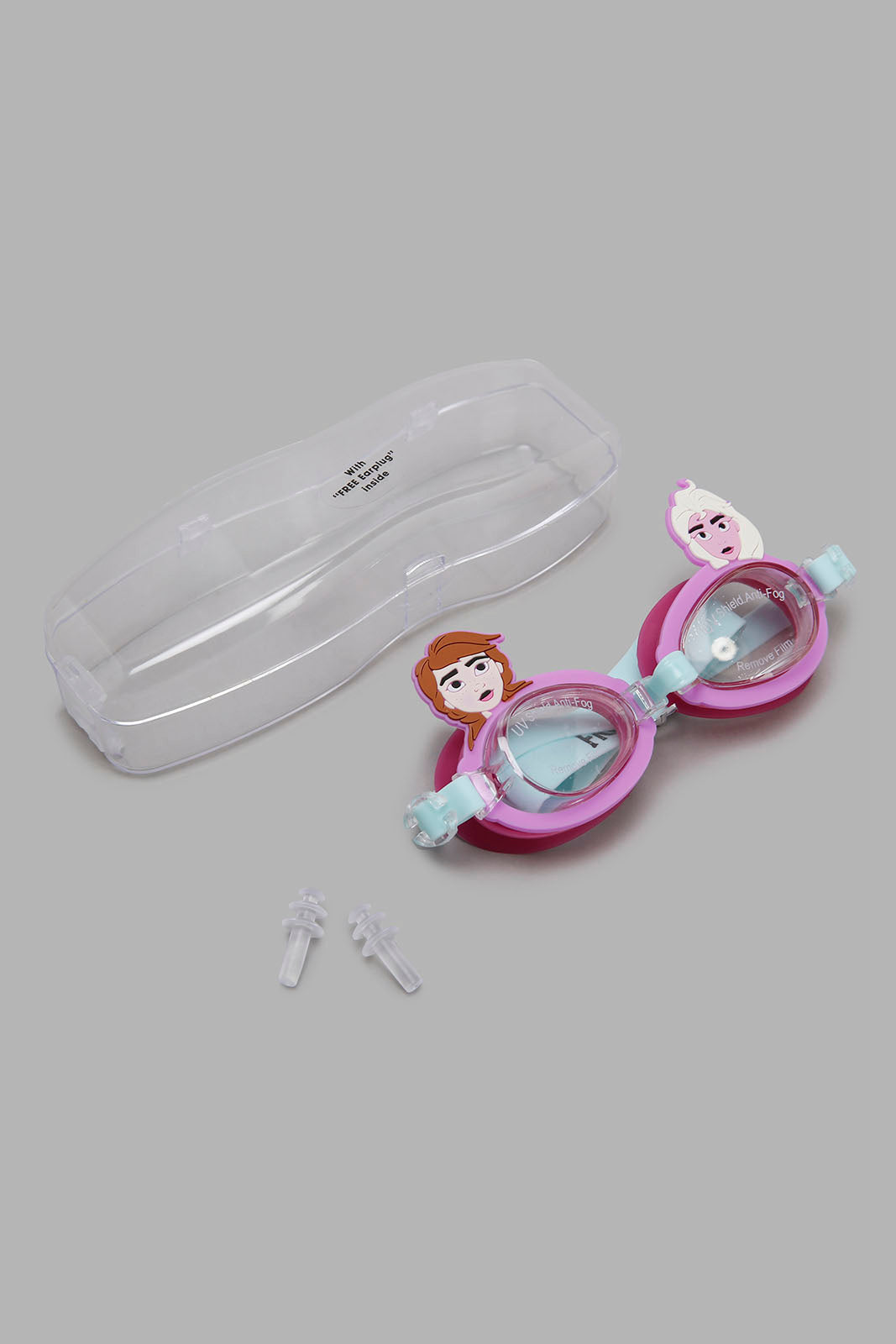 Redtag-Purple-Frozen-Swim-Goggle+-Empty-Plase-Case-With-Ear-Plgg-BTS,-Category:Toys,-CHR,-Colour:Purple,-Filter:Toys-Accessories,-IMP-Toys,-New-In,-New-In-IMP-ACC,-Non-Sale,-S22C,-Section:Girls-(0-to-14Yrs)-Toys-