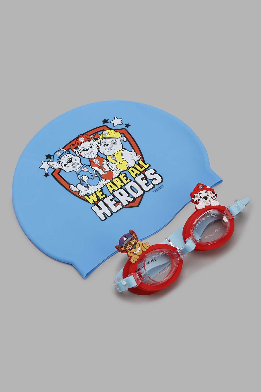 Redtag-Blue-Paw-Patrol-Silicone-Swim-Cap-+-Swim-Goggle-Set-BTS,-Category:Toys,-CHR,-Colour:Blue,-Filter:Toys-Accessories,-IMP-Toys,-New-In,-New-In-IMP-ACC,-Non-Sale,-S22C,-Section:Girls-(0-to-14Yrs)-Toys-