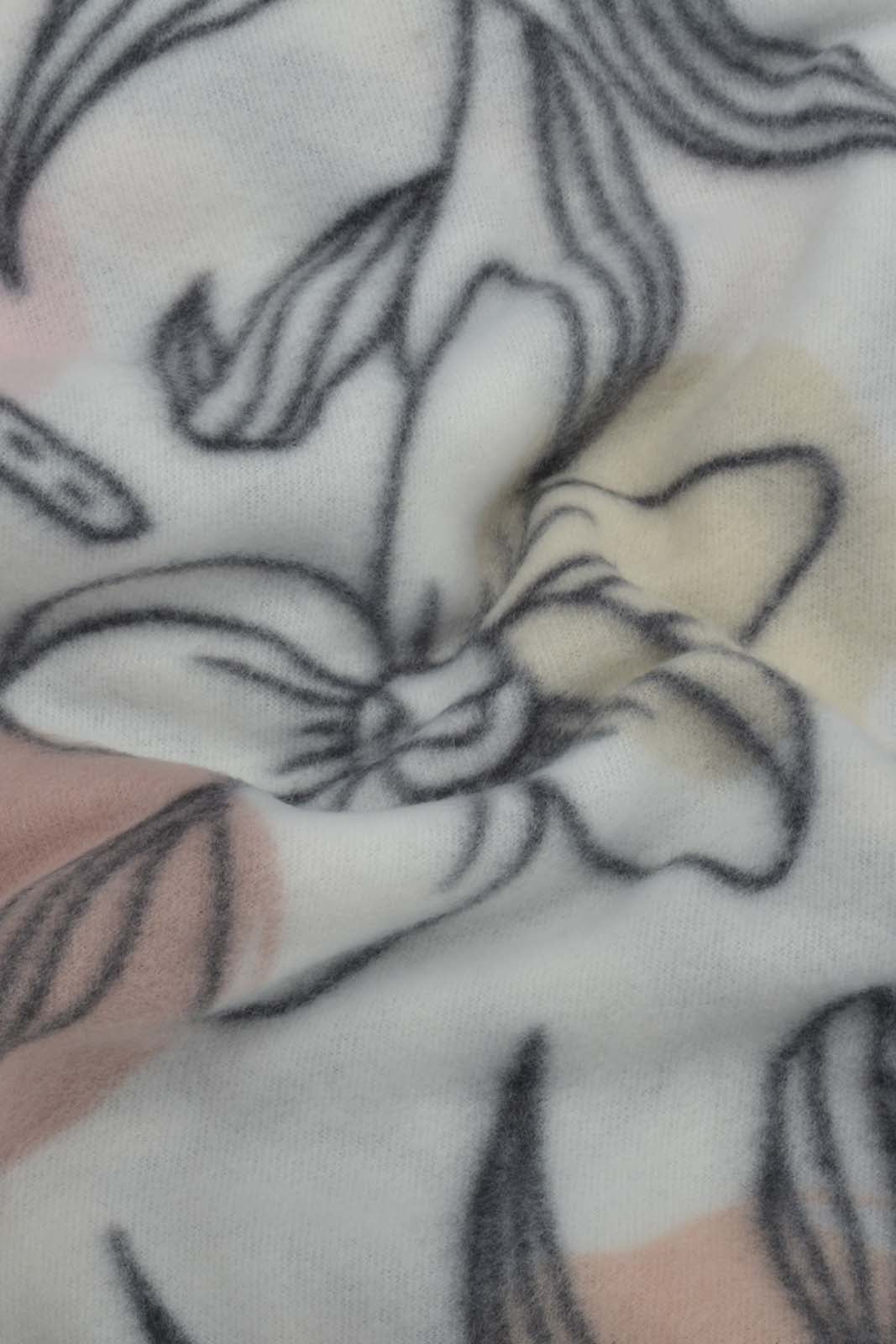 Redtag-Pink/White-Floral-Print-Single-Fleece-Blanket-Category:Blankets,-Colour:Pink,-Filter:Home-Bedroom,-HMW-BED-Blankets,-New-In,-New-In-HMW-BED,-Non-Sale,-S22C,-Section:Homewares-Home-Bedroom-