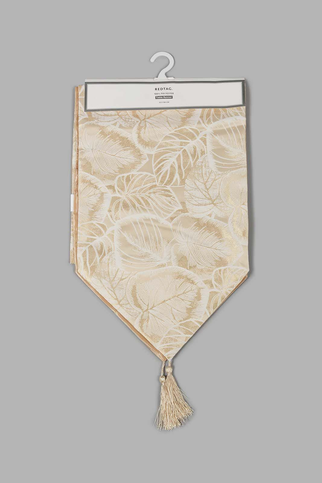 Redtag-Gold-Table-Runner-0,-Colour:Gold,-Filter:Home-Dining,-HMW-DIN-Table-Linen,-New-In,-New-In-HMW-DIN,-Non-Sale,-S22B,-Section:Homewares-Home-Dining-