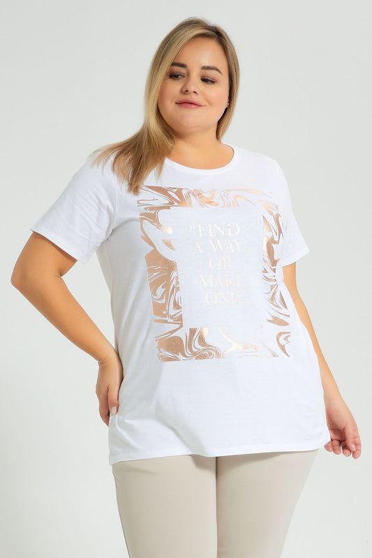 Redtag-Red-Graphic-T-Shirt-Colour:Red,-Filter:Plus-Size,-LDP-T-Shirts,-New-In,-New-In-LDP,-Non-Sale,-S22B,-Section:Women,-TBL-Women's-