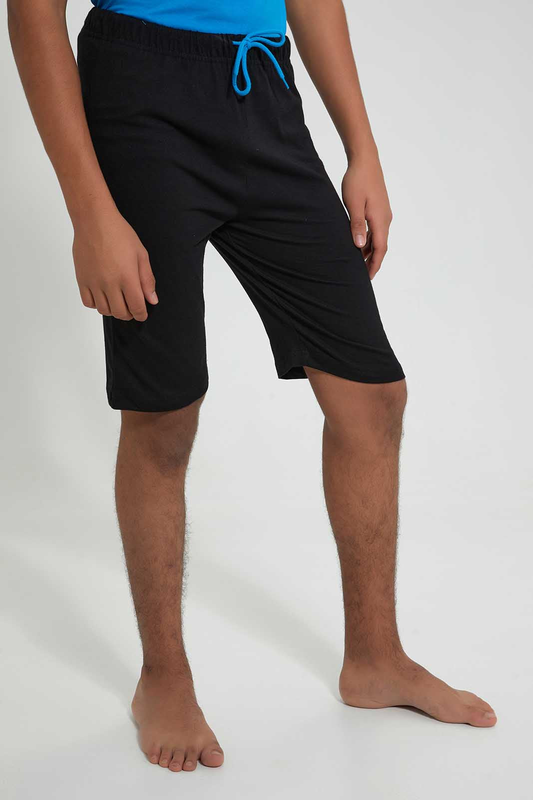 Redtag-Blue-Surfers-Night-Suit-Pyjama-Sets-Senior-Boys-9 to 14 Years