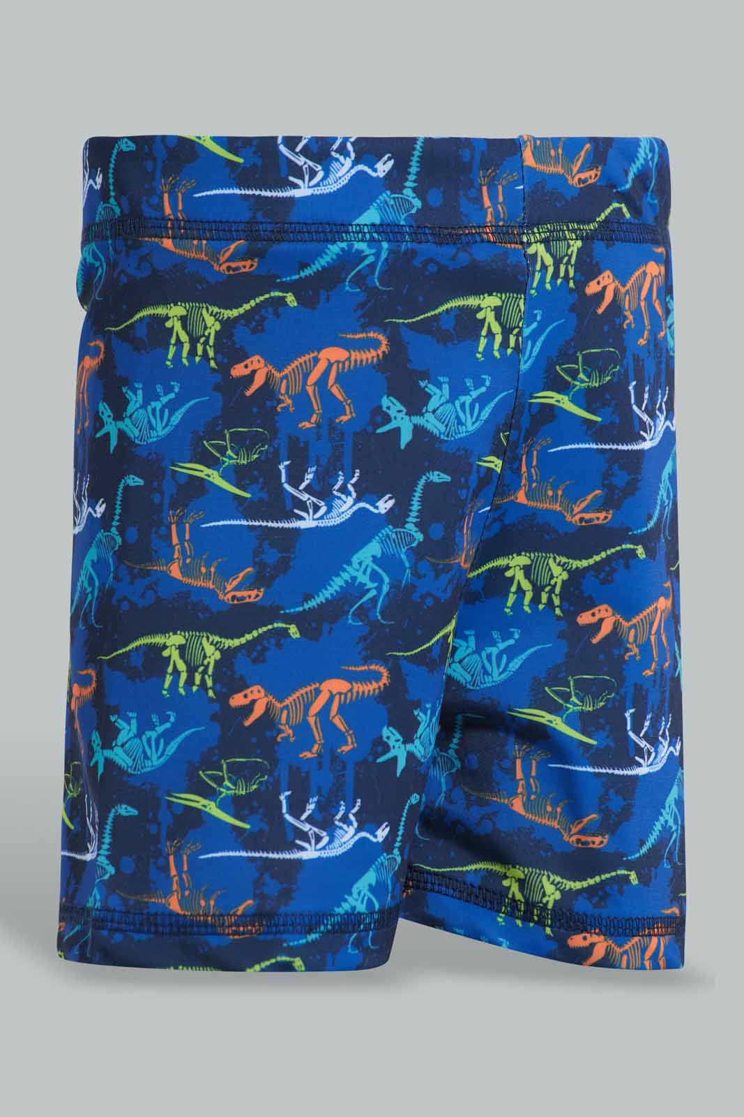 Redtag-Navy-Print-Swimtrunk-Swim-Shorts-Boys-2 to 8 Years