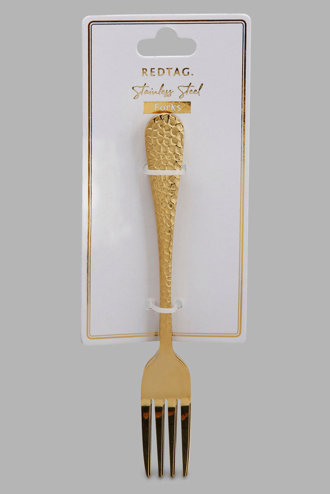 Redtag-Gold-Cake-Fork-Hammered-Finishset-(4-Piece)-Category:Forks,-Colour:Gold,-Filter:Home-Dining,-HMW-DIN-Cutlery,-Non-Sale,-S22C,-Section:Homewares-Home-Dining-