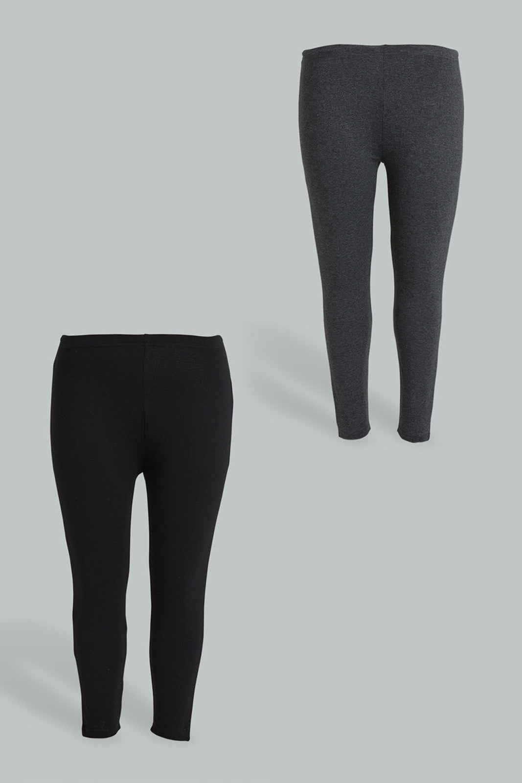 Redtag-Assorted-Pack-Of-2-Legging--Crop-X-Long-Colour:Assorted,-Filter:Plus-Size,-LDP-Leggings,-New-In,-New-In-LDP,-Non-Sale,-S22B,-Section:Women-Women's-