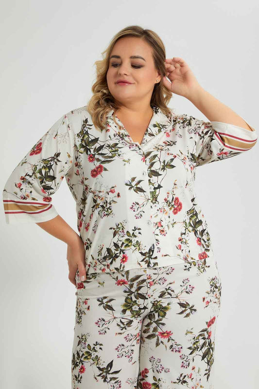 Redtag-Floral-Print-Shirt-Colour:Assorted,-Filter:Plus-Size,-LDP-Tops,-New-In,-New-In-LDP,-Non-Sale,-S22B,-Section:Women-Women's-