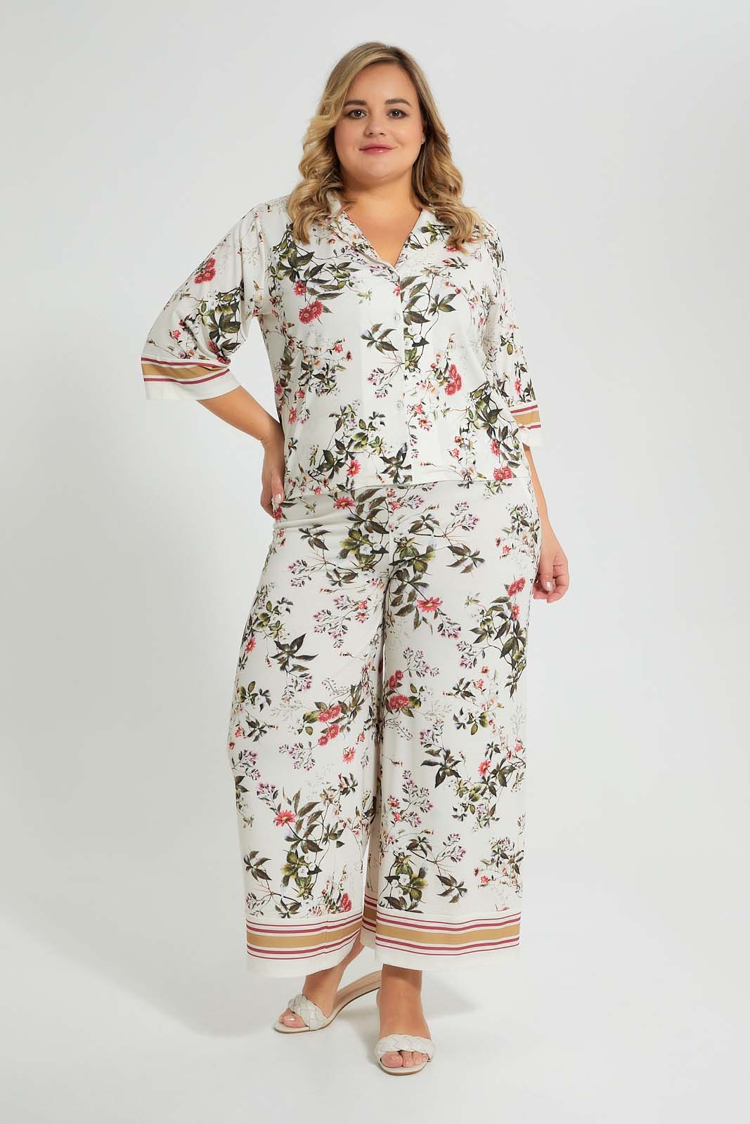 Redtag-Floral-Print-Shirt-Colour:Assorted,-Filter:Plus-Size,-LDP-Tops,-New-In,-New-In-LDP,-Non-Sale,-S22B,-Section:Women-Women's-