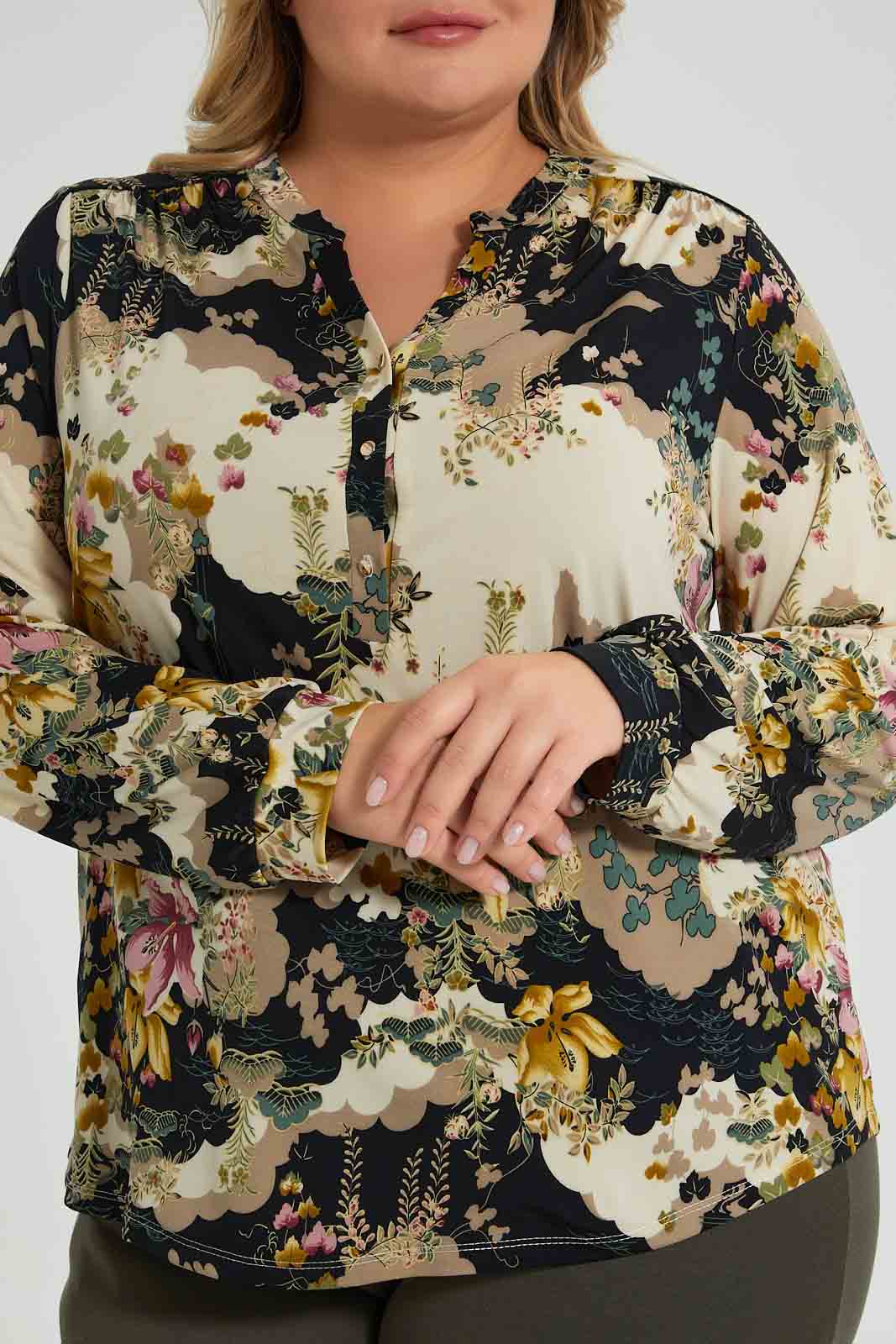 Redtag-All-Over-Printed-Floral-Top-Colour:Assorted,-Filter:Plus-Size,-LDP-Tops,-New-In,-New-In-LDP,-Non-Sale,-S22B,-Section:Women-Women's-