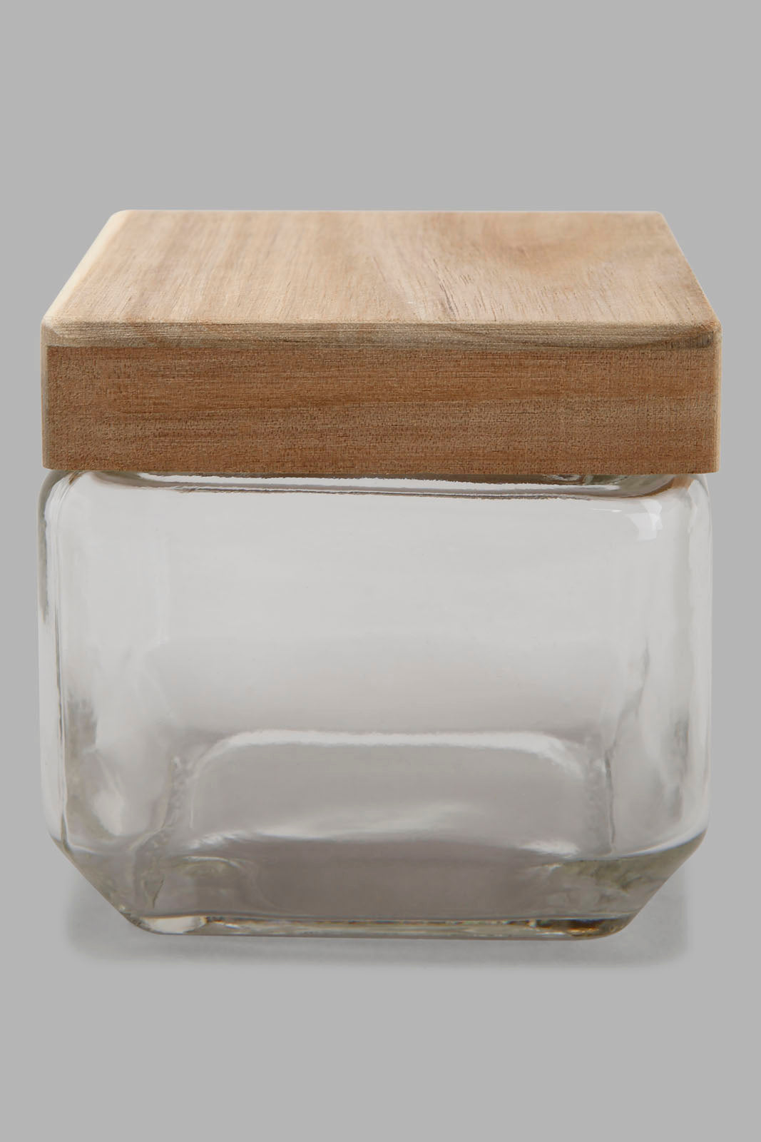 Redtag-Clear-Glass-Jar-With-Woven-Lid-(Small)-Category:Canisters-And-Jars,-Colour:White,-Deals:New-In,-Filter:Home-Dining,-HARMONY,-HMW-DIN-Storage,-New-In-HMW-DIN,-Non-Sale,-Section:Homewares,-W22O-Home-Dining-
