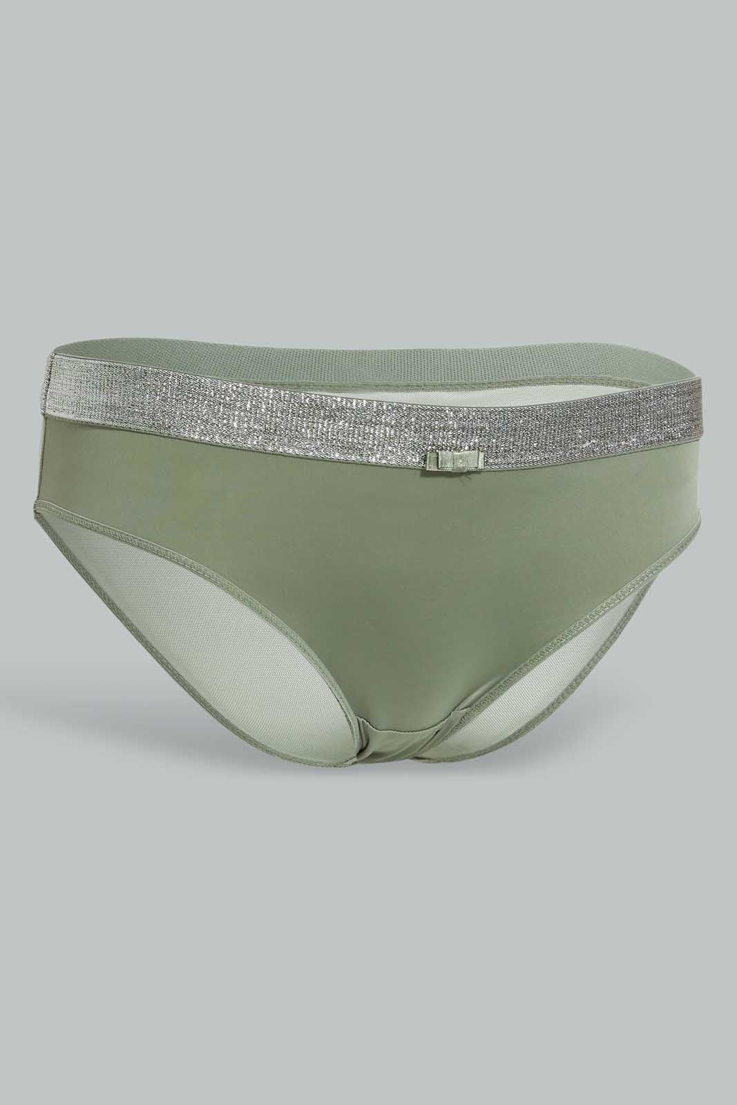 Redtag-Pale-Green-Sage-Plain-Bikini-Brief-Briefs-Bikini-Women's-
