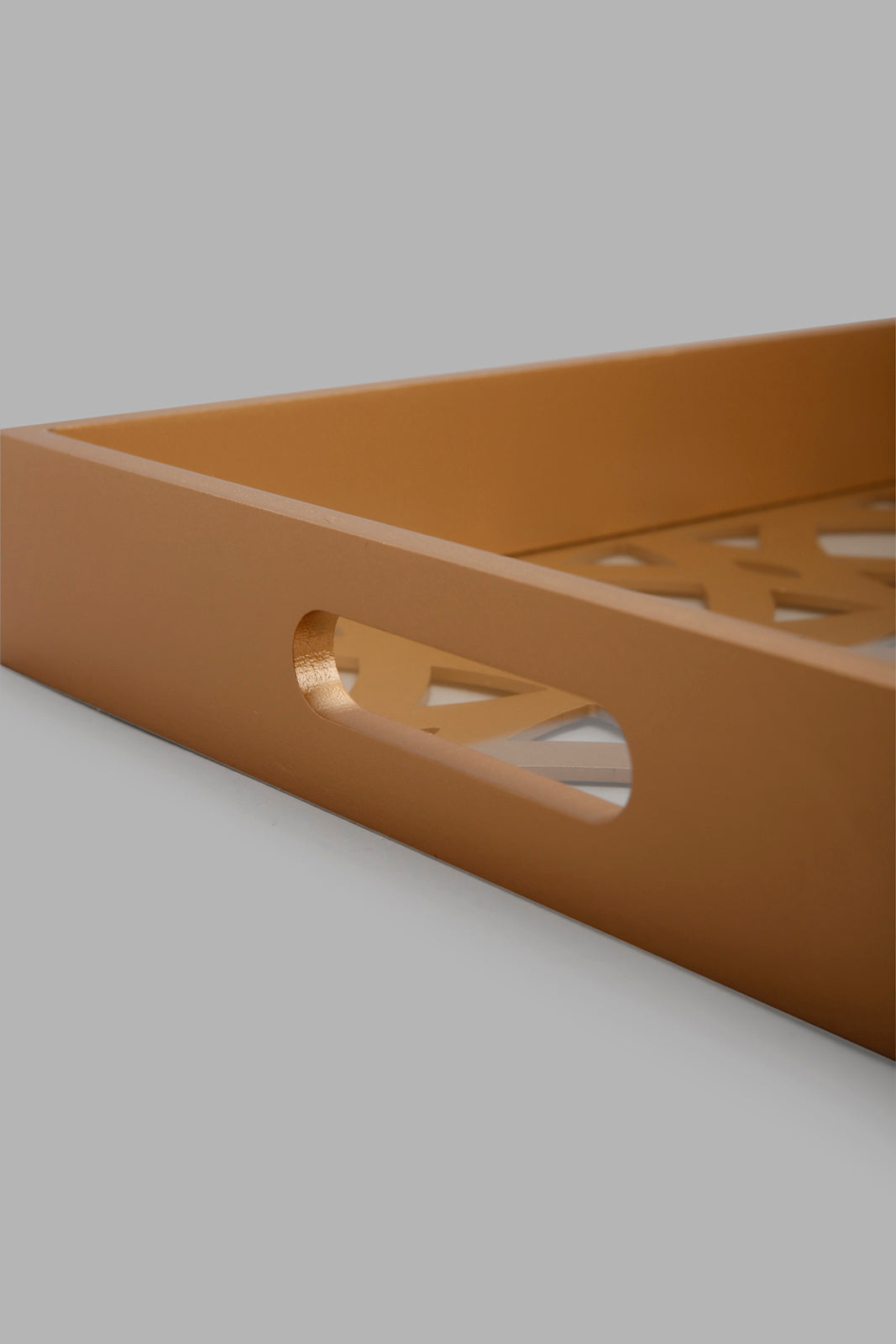 Redtag-Gold-Rectangle-Laser-Cut-Tray-(Large)-Category:Trays,-Colour:Gold,-Deals:New-In,-Filter:Home-Dining,-HMW-DIN-Serveware,-New-In-HMW-DIN,-Non-Sale,-Section:Homewares,-W22A-Home-Dining-