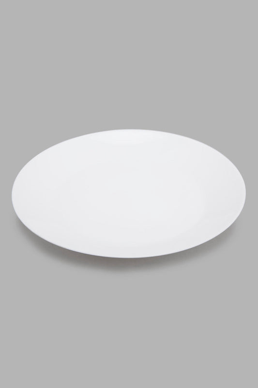 Redtag-White-Round-Dinner-Plate-Category:Plates,-Colour:White,-Deals:New-In,-Filter:Home-Dining,-HMW-DIN-Crockery,-New-In-HMW-DIN,-Non-Sale,-Section:Homewares,-W22A-Home-Dining-