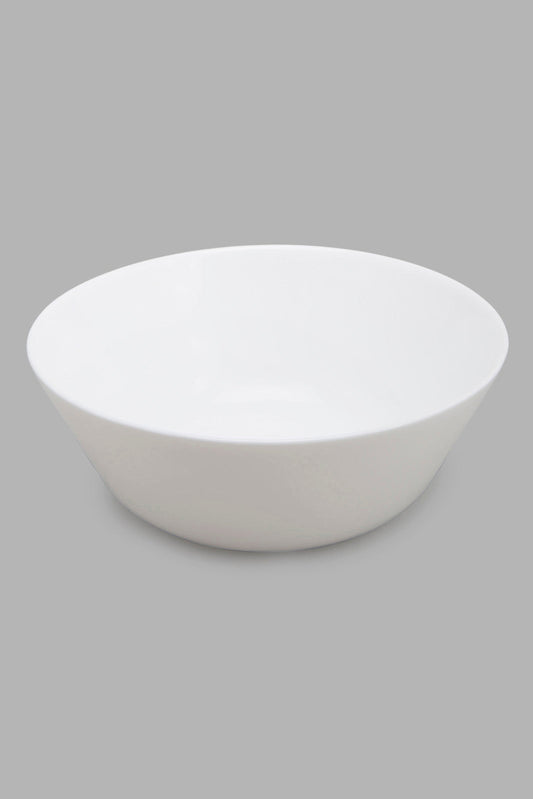 Redtag-White-Round-Salad-Bowl-Category:Bowls,-Colour:White,-Deals:New-In,-Filter:Home-Dining,-HMW-DIN-Crockery,-New-In-HMW-DIN,-Non-Sale,-Section:Homewares,-W22A-Home-Dining-