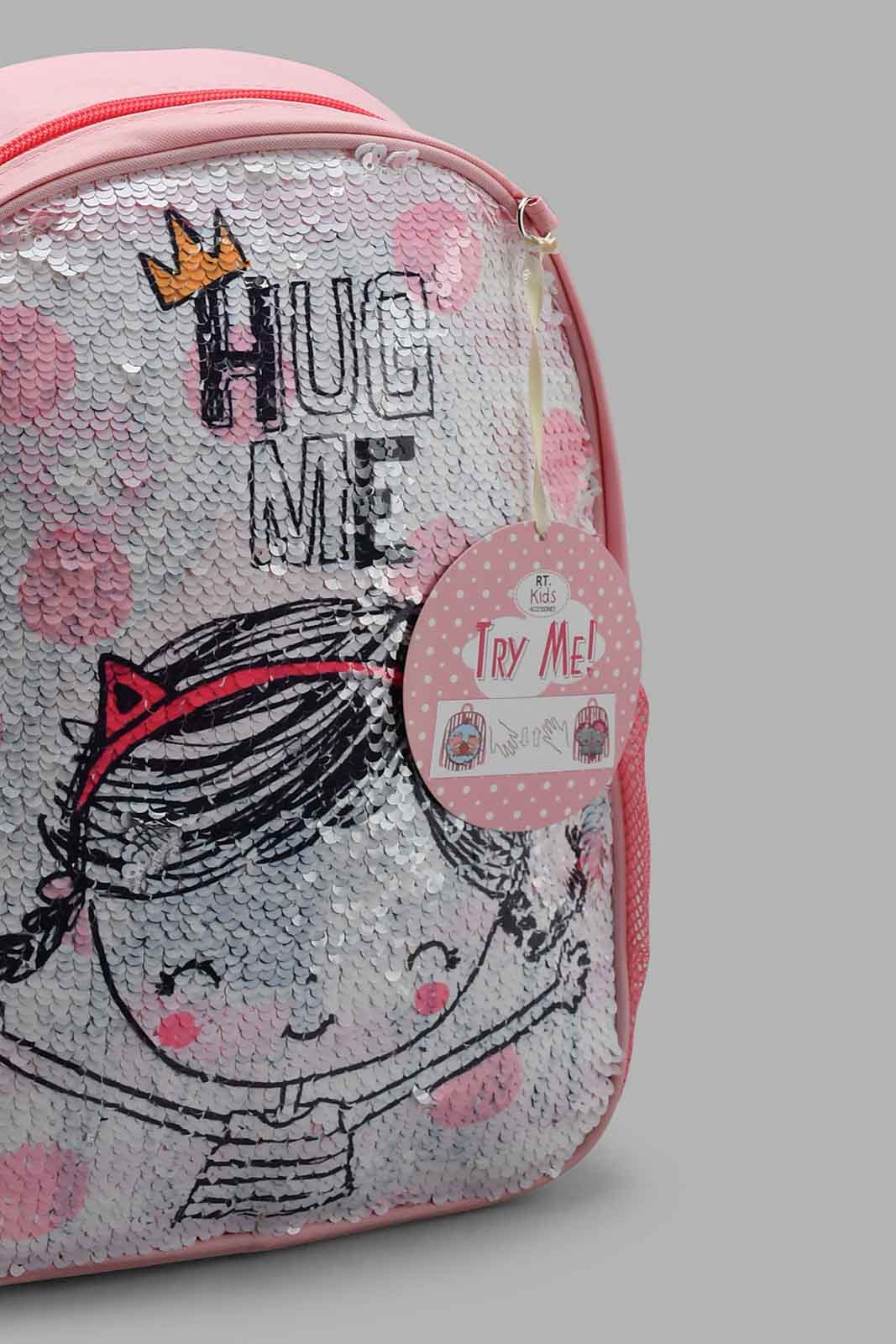 Redtag-Multicolour-Character-Embellished-Sequins-Backpack-Backpacks-Girls-