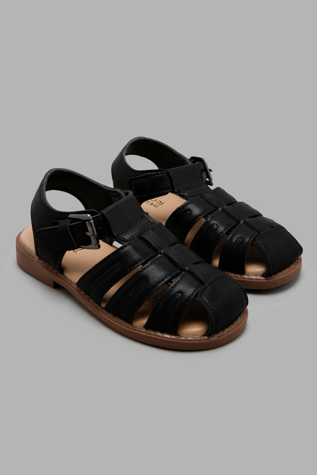 Redtag-Black-Fisherman-Sandal-BSR-Sandals,-Category:Sandals,-Colour:Black,-Deals:New-In,-Filter:Boys-Footwear-(5-to-14-Yrs),-New-In-BSR-FOO,-Non-Sale,-Section:Boys-(0-to-14Yrs),-W22O-Senior-Boys-5 to 14 Years