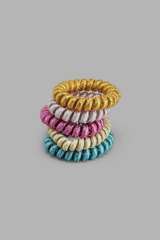 Redtag-Assorted-Elastic-Scrunchie-Set-(5-Piece)-Colour:Assorted,-Filter:Women's-Accessories,-New-In,-New-In-Women-ACC,-Non-Sale,-S22A,-Women-Hair-Elastic-Women-