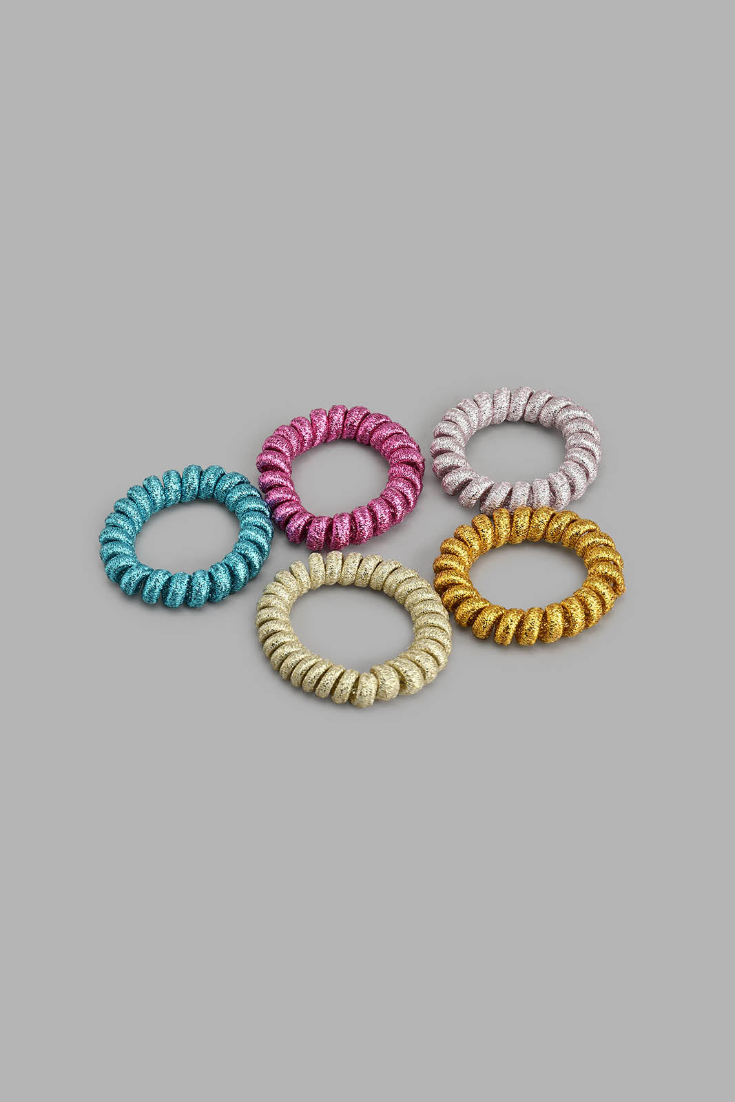 Redtag-Assorted-Elastic-Scrunchie-Set-(5-Piece)-Colour:Assorted,-Filter:Women's-Accessories,-New-In,-New-In-Women-ACC,-Non-Sale,-S22A,-Women-Hair-Elastic-Women-