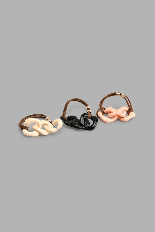 Redtag-Assorted-Elastic-Scrunchie-Set-(3-Piece)-Colour:Assorted,-Filter:Women's-Accessories,-New-In,-New-In-Women-ACC,-Non-Sale,-S22A,-Women-Hair-Elastic-Women-