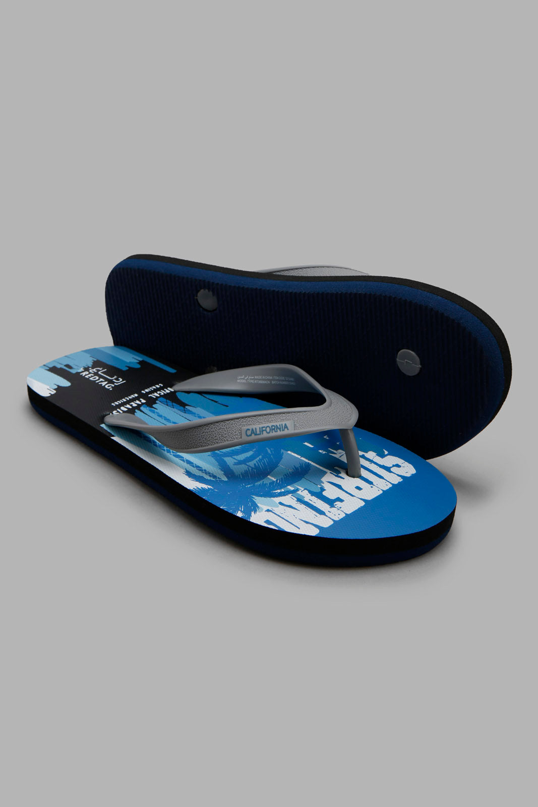 Redtag-Navy-Tree-Print-Toe-Post-BSR-Flip-Flops,-Category:Flip-Flops,-Colour:Navy,-Deals:4-For-90,-Deals:New-In,-Filter:Boys-Footwear-(5-to-14-Yrs),-New-In-BSR-FOO,-S22C,-Section:Boys-(0-to-14Yrs)-Senior-Boys-5 to 14 Years