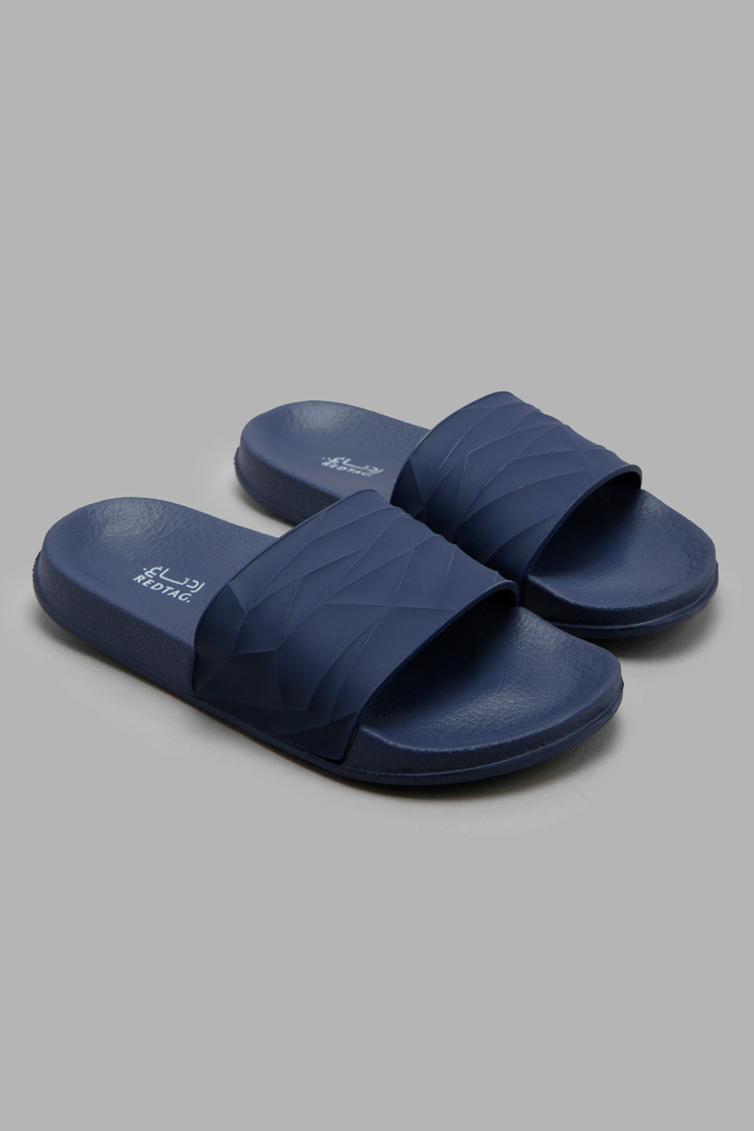 Redtag-Navy-Geometric-Slide-BSR-Flip-Flops,-Category:Flip-Flops,-Colour:Navy,-Deals:3-For-90,-Deals:New-In,-Filter:Boys-Footwear-(5-to-14-Yrs),-New-In-BSR-FOO,-S22B,-Section:Boys-(0-to-14Yrs)-Senior-Boys-5 to 14 Years