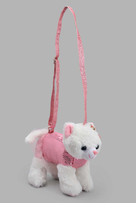 Redtag-White-Faux-Fur-Cross-Body-Bag-Category:Bags,-Colour:White,-Filter:Girls-Accessories,-GIR-Bags,-New-In,-New-In-GIR-ACC,-Non-Sale,-S22C,-Section:Girls-(0-to-14Yrs)-Girls-