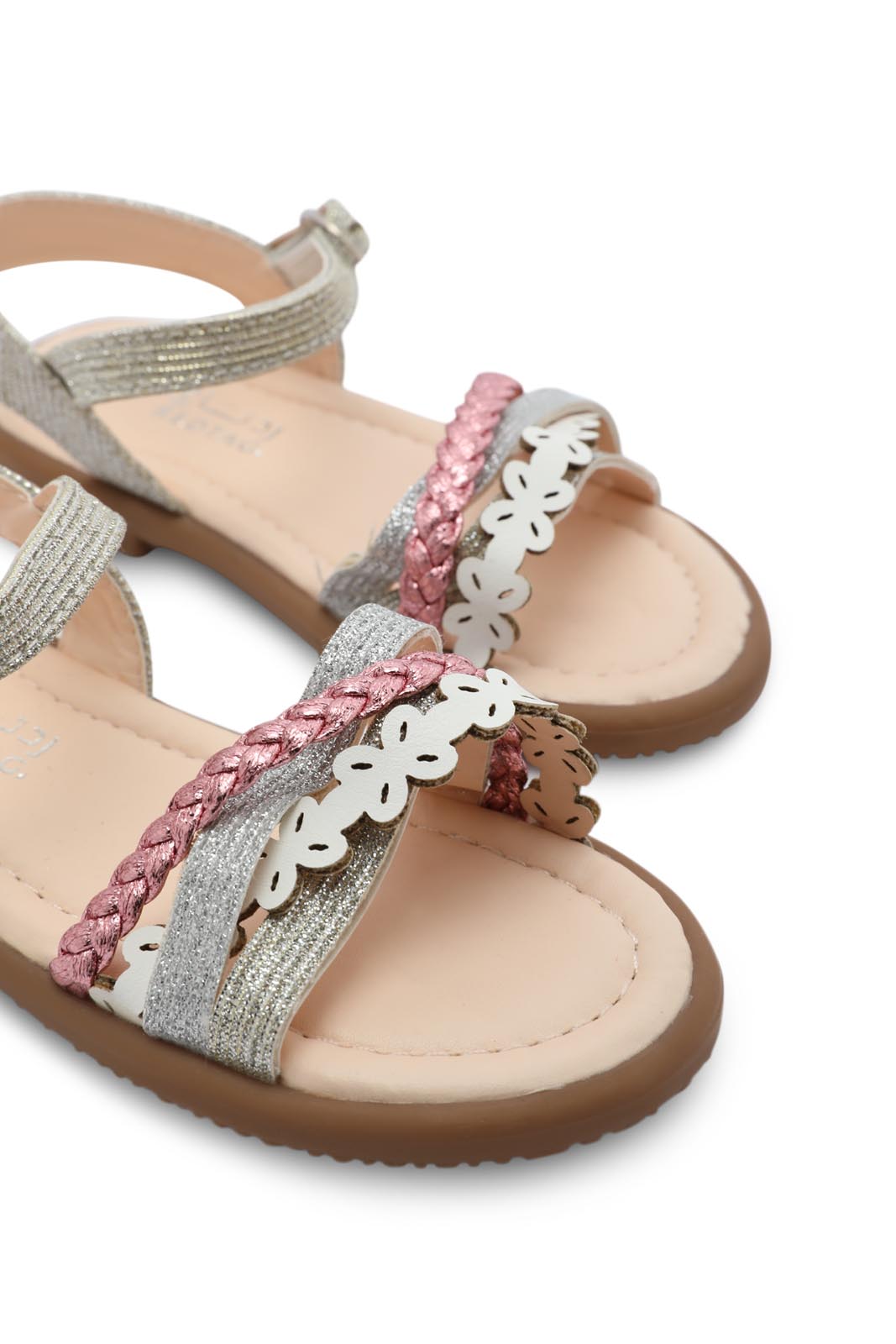 Redtag-Pale-Pink-Braid-Sandal-Bundle,-Category:Shoes,-Colour:Pink,-Deals:New-In,-Dept:Girls,-Filter:Girls-Footwear-(1-to-3-Yrs),-ING-Shoes,-New-In-ING-FOO,-S22C,-Section:Girls-(0-to-14Yrs)-Infant-Girls-1 to 3 Years