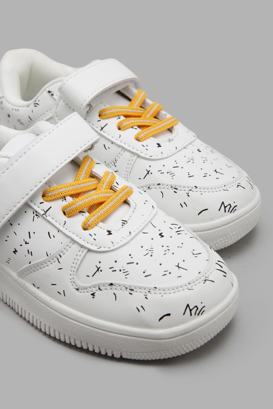 Redtag-White-All-Over-Print-Skate-Shoe-BOY-Sandals,-Category:Shoes,-Colour:White,-Filter:Boys-Footwear-(3-to-5-Yrs),-New-In,-New-In-BOY-FOO,-Non-Sale,-Section:Boys-(0-to-14Yrs),-W22O-Boys-3 to 5 Years