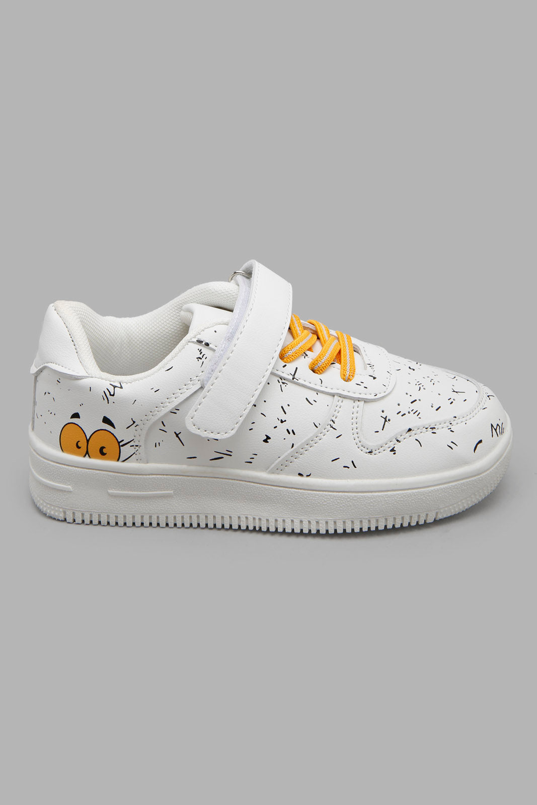 Redtag-White-All-Over-Print-Skate-Shoe-BOY-Sandals,-Category:Shoes,-Colour:White,-Filter:Boys-Footwear-(3-to-5-Yrs),-New-In,-New-In-BOY-FOO,-Non-Sale,-Section:Boys-(0-to-14Yrs),-W22O-Boys-3 to 5 Years