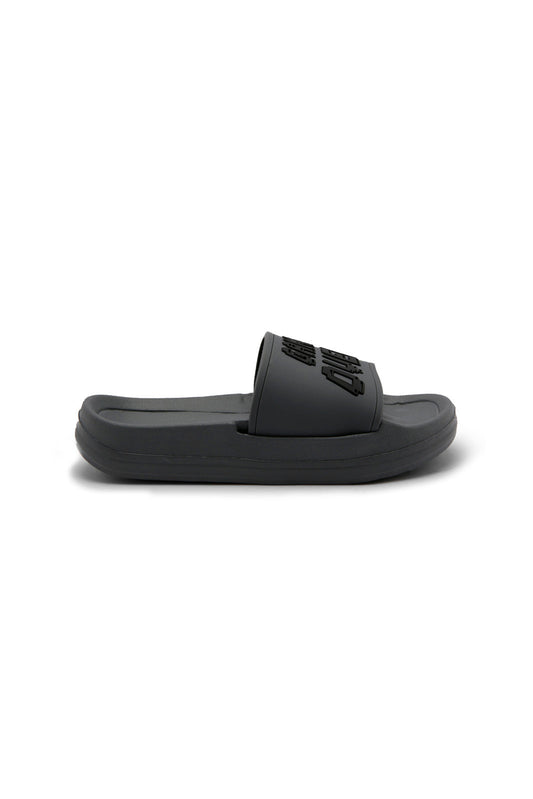 Redtag-Grey-"Game-Over"-Embossed-Slide-BOY-Flip-Flops,-Category:Flip-Flops,-Colour:Grey,-Deals:New-In,-Dept:Boys,-Filter:Boys-Footwear-(3-to-5-Yrs),-New-In-BOY-FOO,-Section:Boys-(0-to-14Yrs),-W22O-Boys-3 to 5 Years