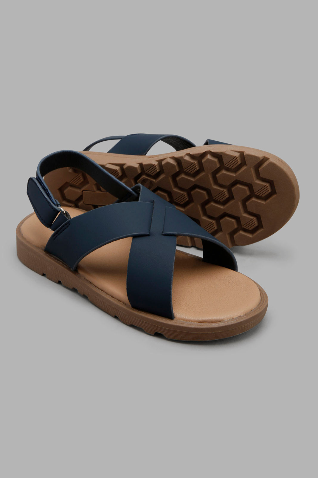 Redtag-Navy-Comfort-Sandal-BOY-Sandals,-Category:Sandals,-Colour:Navy,-Filter:Boys-Footwear-(3-to-5-Yrs),-New-In,-New-In-BOY-FOO,-Non-Sale,-Section:Boys-(0-to-14Yrs),-W22O-Boys-3 to 5 Years