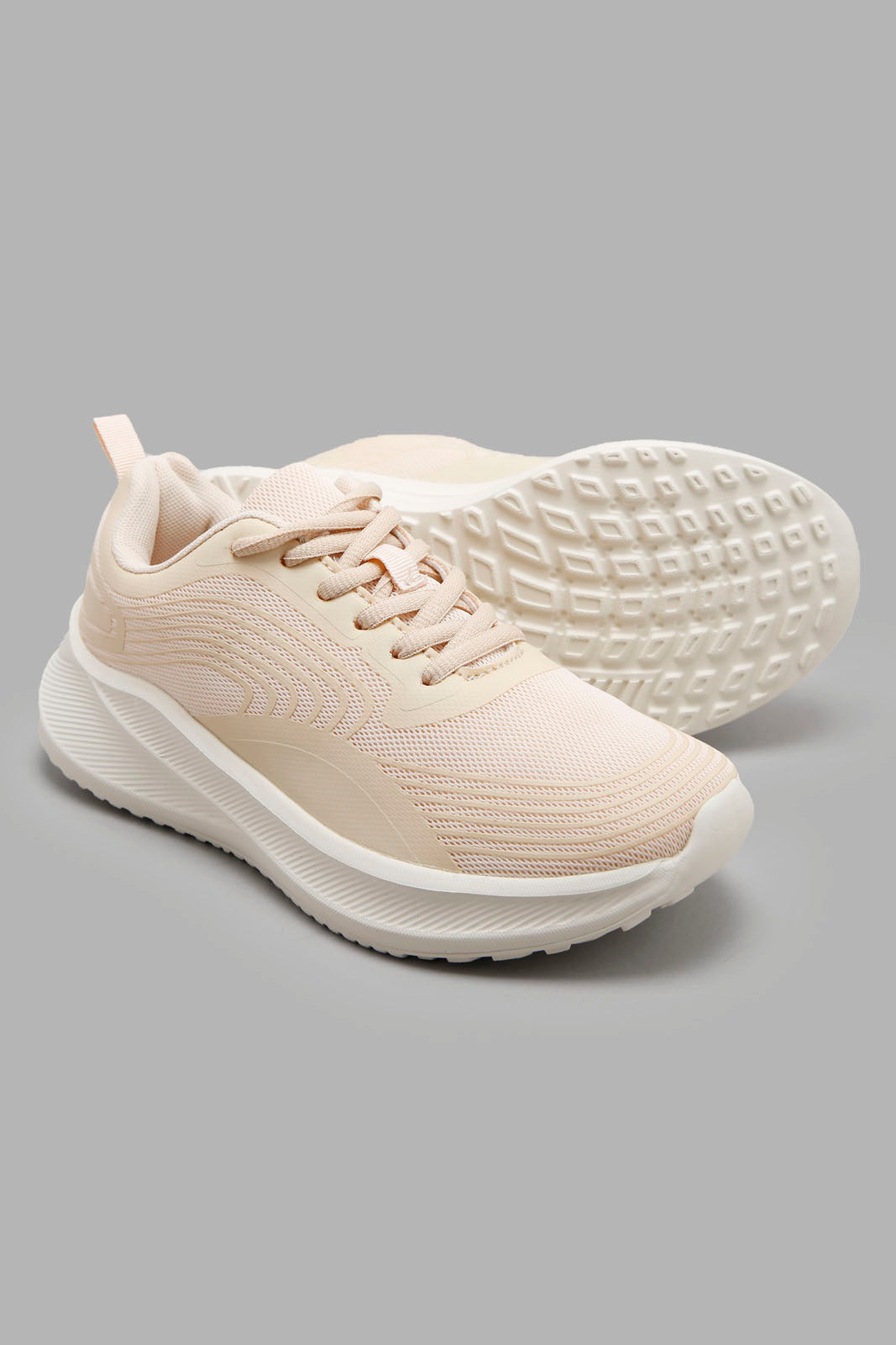 Redtag-Pink-Lace-Up-Sneaker-Category:Trainers,-Colour:Pink,-Deals:New-In,-Filter:Women's-Footwear,-New-In-Women-FOO,-Non-Sale,-Section:Women,-W22O,-Women-Trainers-Women's-