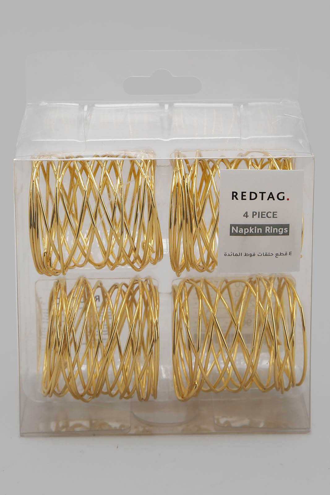 Redtag-Gold-Round-Napkin-Ring
(4-Piece)-Category:Napkins-&-Tissues,-Colour:Gold,-Filter:Home-Dining,-HMW-DIN-Kitchen-Accessories,-Non-Sale,-S22C,-Section:Homewares-Home-Dining-