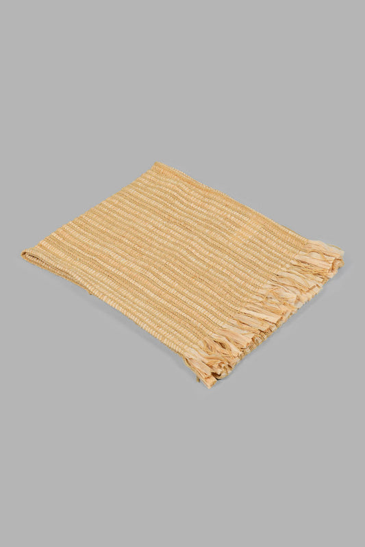 Redtag-Beige-Table-Runner-Category:Table-Linen,-Colour:Beige,-DANDELION,-Filter:Home-Dining,-HMW-DIN-Kis-Kitchen-Accessories,-New-In,-New-In-HMW-DIN,-Non-Sale,-S22C,-Section:Homewares-Home-Dining-