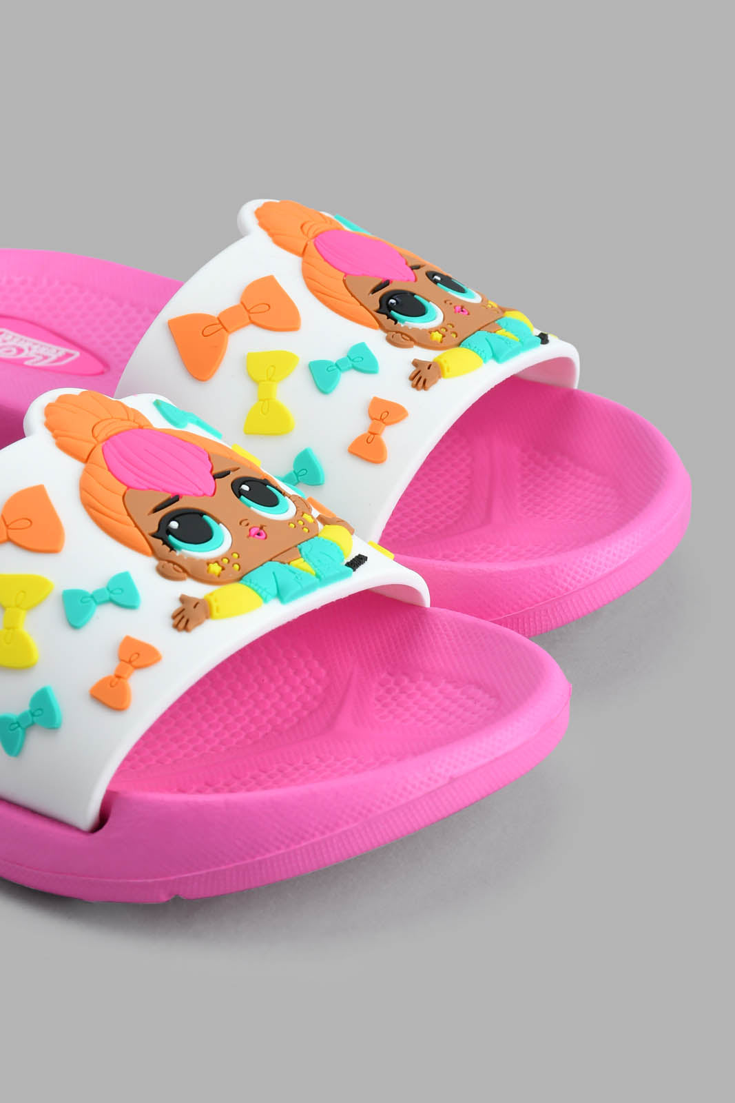 Redtag-Fuchsia-L.O.L-Character-Slide-Slides-Girls-3 to 5 Years
