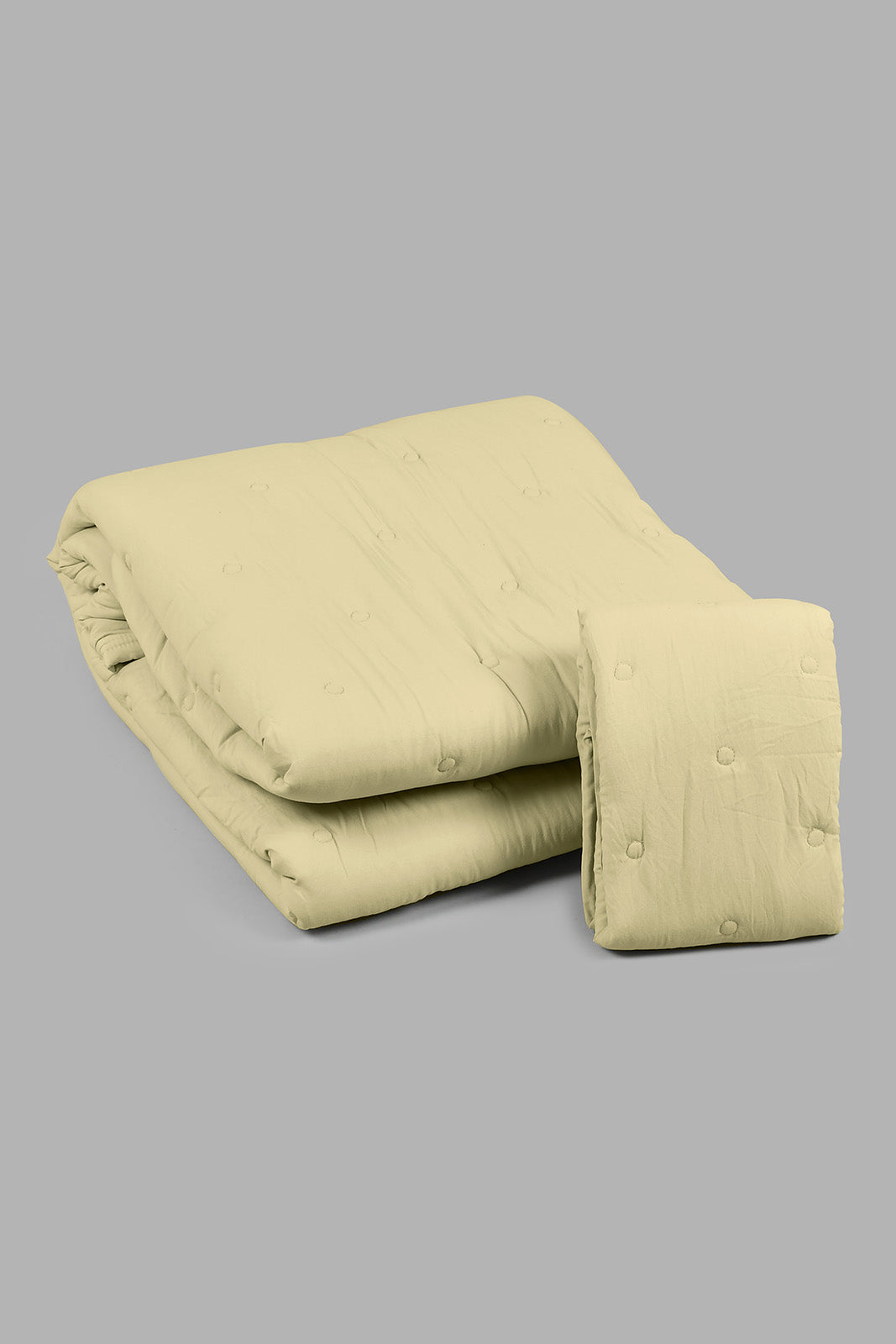 Green Quilted 2-Piece Bedspread Set (Single Size)