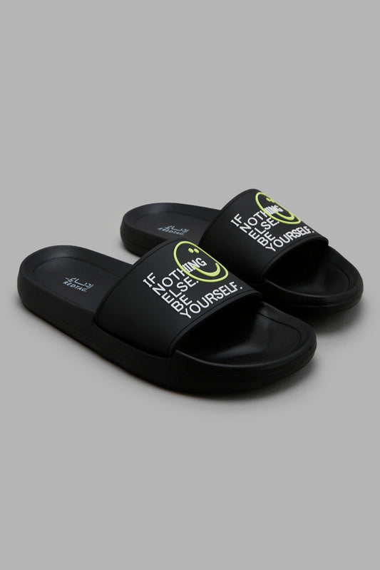 Redtag-Black-Slogan-Embossed-Slide-Bundle,-Category:Flip-Flops,-Colour:Black,-Deals:3-For-90,-Deals:New-In,-Filter:Men's-Footwear,-Men-Flip-Flops,-New-In-Men-FOO,-Section:Men,-W22O-Men's-
