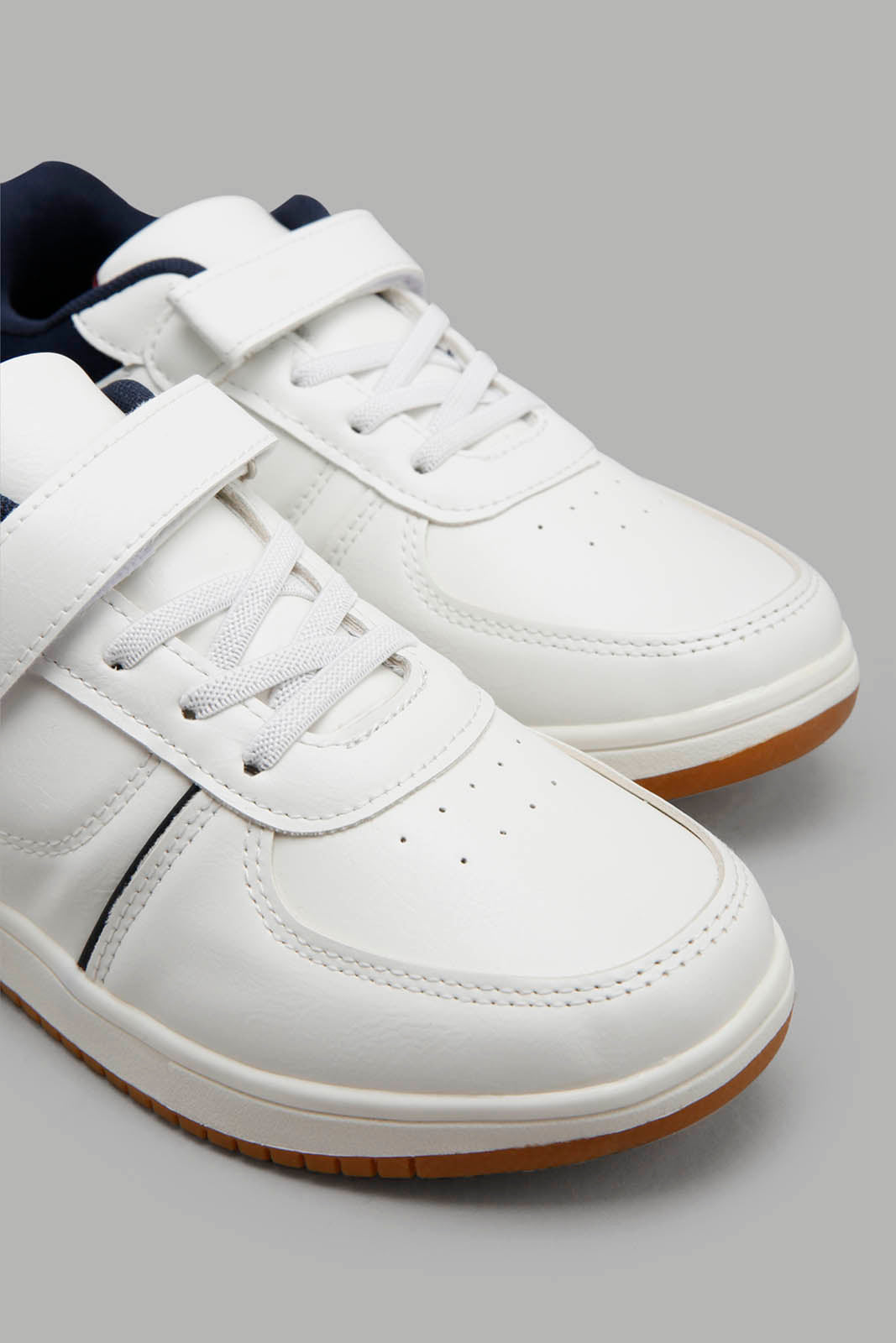 Redtag-White-Colour-Block-Skate-Shoe-BSR-Shoes,-Category:Shoes,-Colour:White,-Filter:Boys-Footwear-(5-to-14-Yrs),-New-In,-New-In-BSR-FOO,-Non-Sale,-Section:Boys-(0-to-14Yrs),-W22A-Senior-Boys-5 to 14 Years