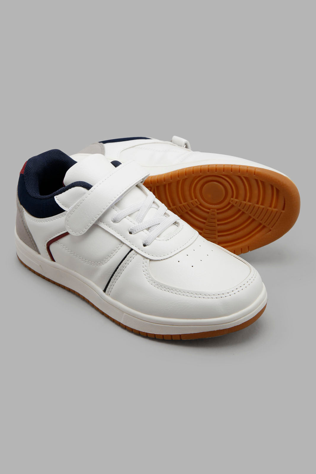 Redtag-White-Colour-Block-Skate-Shoe-BSR-Shoes,-Category:Shoes,-Colour:White,-Filter:Boys-Footwear-(5-to-14-Yrs),-New-In,-New-In-BSR-FOO,-Non-Sale,-Section:Boys-(0-to-14Yrs),-W22A-Senior-Boys-5 to 14 Years