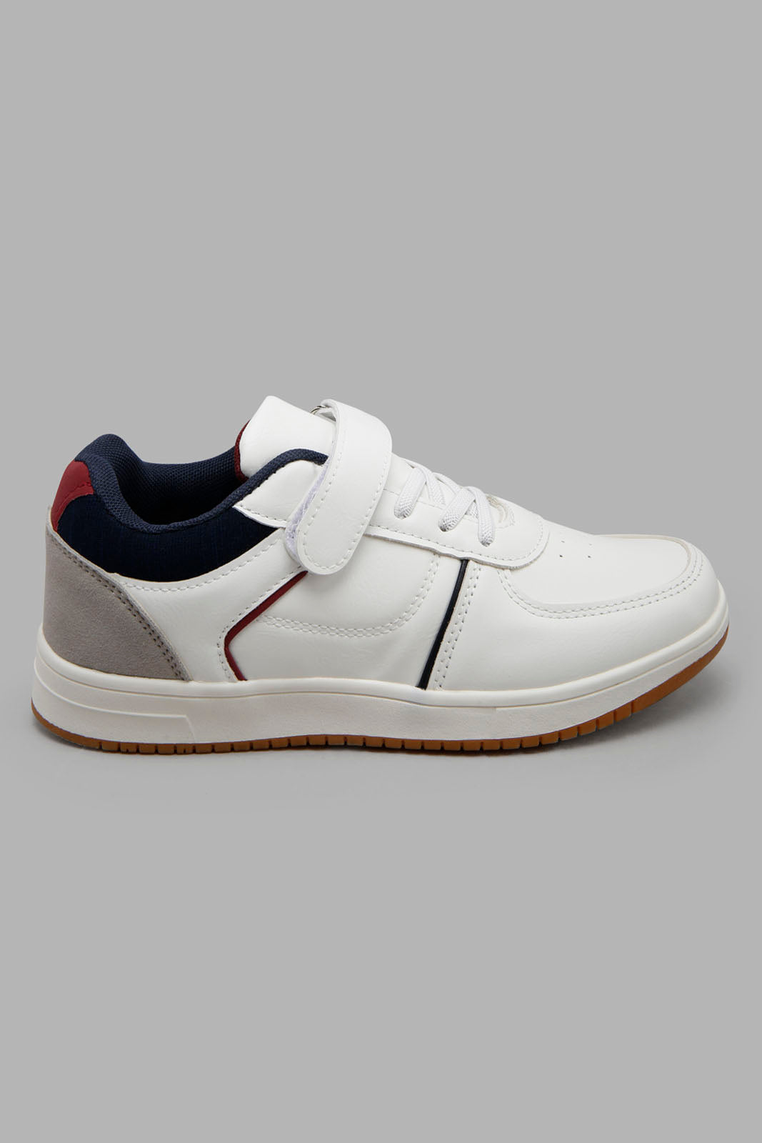 Redtag-White-Colour-Block-Skate-Shoe-BSR-Shoes,-Category:Shoes,-Colour:White,-Filter:Boys-Footwear-(5-to-14-Yrs),-New-In,-New-In-BSR-FOO,-Non-Sale,-Section:Boys-(0-to-14Yrs),-W22A-Senior-Boys-5 to 14 Years