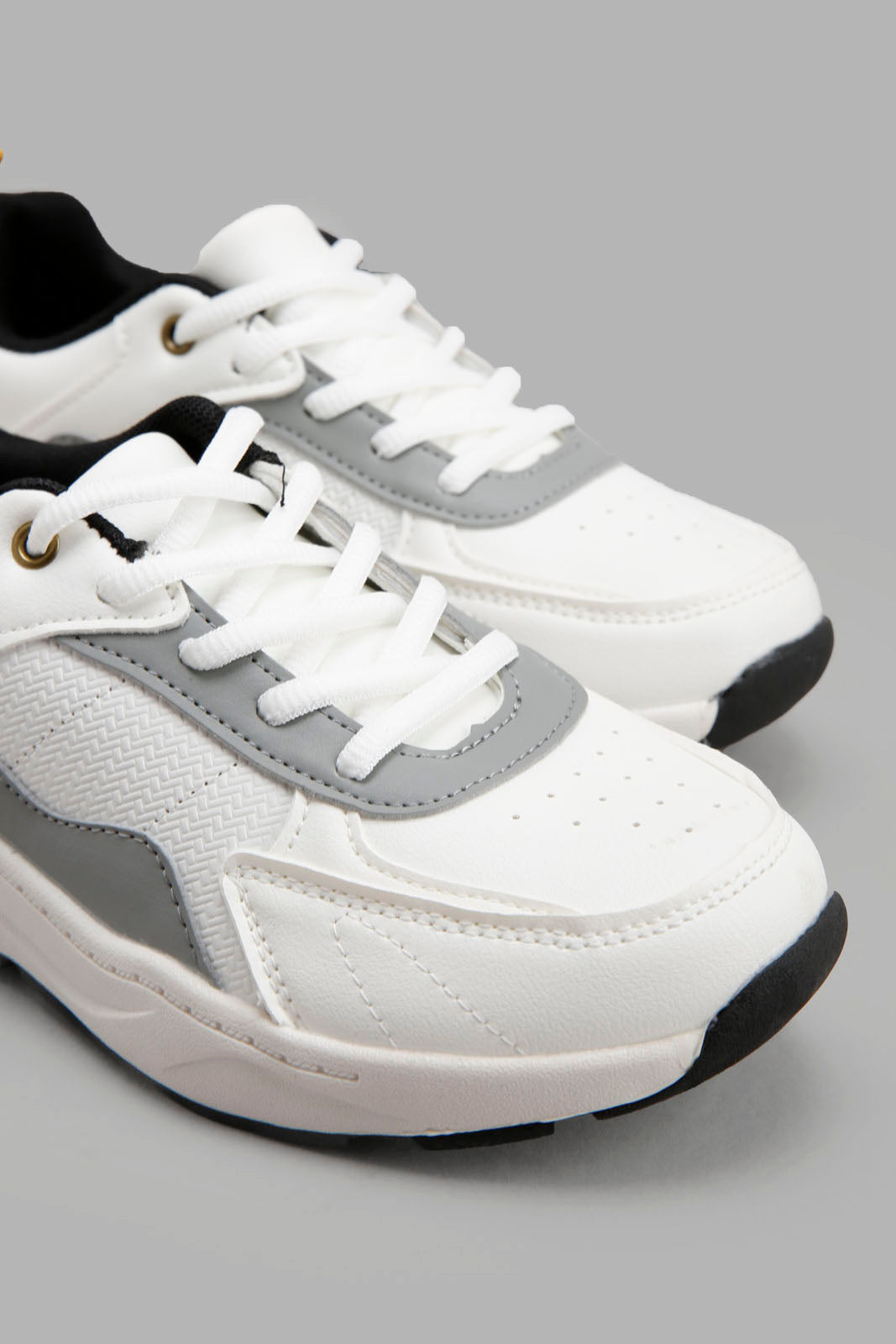 Redtag-White-Colour-Block-Sneaker-BSR-Shoes,-Category:Shoes,-Colour:White,-Deals:New-In,-Filter:Boys-Footwear-(5-to-14-Yrs),-New-In-BSR-FOO,-Non-Sale,-Section:Boys-(0-to-14Yrs),-W22A-Senior-Boys-5 to 14 Years