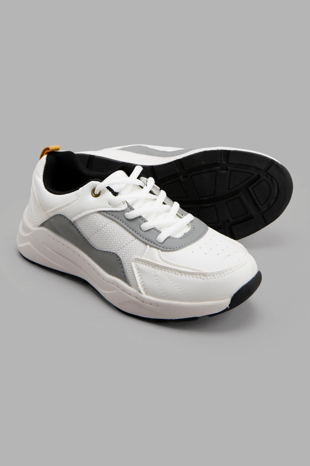 Redtag-White-Colour-Block-Sneaker-BSR-Shoes,-Category:Shoes,-Colour:White,-Deals:New-In,-Filter:Boys-Footwear-(5-to-14-Yrs),-New-In-BSR-FOO,-Non-Sale,-Section:Boys-(0-to-14Yrs),-W22A-Senior-Boys-5 to 14 Years