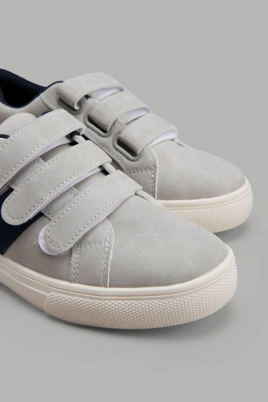 Redtag-Grey-Triple-Velcro-Sneaker-BSR-Shoes,-Category:Shoes,-Colour:Grey,-Deals:New-In,-Filter:Boys-Footwear-(5-to-14-Yrs),-New-In-BSR-FOO,-Non-Sale,-Section:Boys-(0-to-14Yrs),-W22A-Senior-Boys-5 to 14 Years