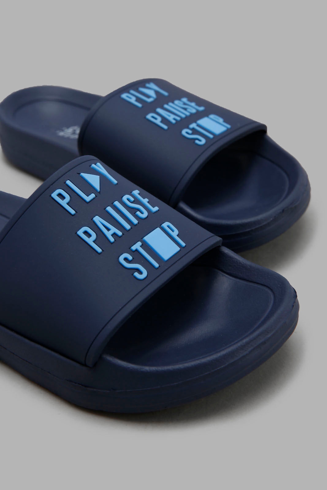 Redtag-Navy-Slogan-Embossed-Slide-BOY-Flip-Flops,-Bundle,-Category:Flip-Flops,-Colour:Navy,-Deals:4-For-90,-Deals:New-In,-Filter:Boys-Footwear-(3-to-5-Yrs),-New-In-BOY-FOO,-S22B,-Section:Boys-(0-to-14Yrs)-Boys-3 to 5 Years