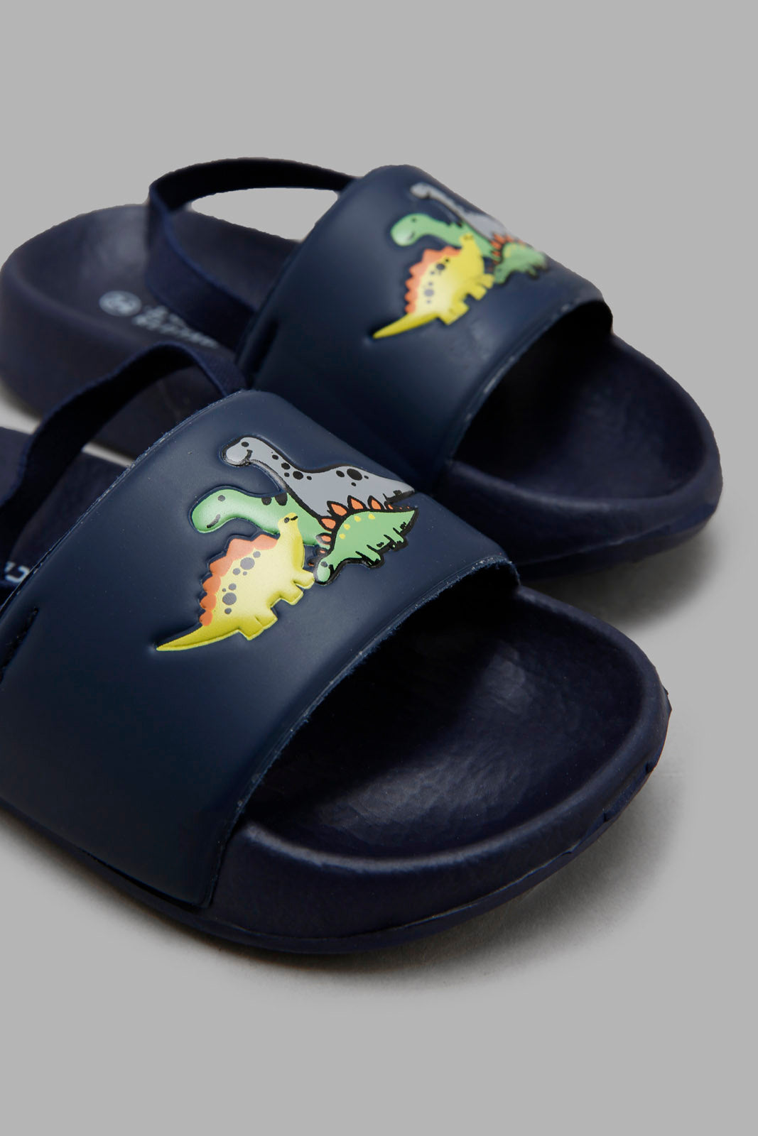 Redtag-Navy-Dinosaur-Print-Slide-With-Backstrap-BOY-Flip-Flops,-Bundle,-Category:Flip-Flops,-Colour:Navy,-Deals:4-For-90,-Deals:New-In,-Filter:Boys-Footwear-(3-to-5-Yrs),-New-In-BOY-FOO,-S22B,-Section:Boys-(0-to-14Yrs)-Boys-3 to 5 Years