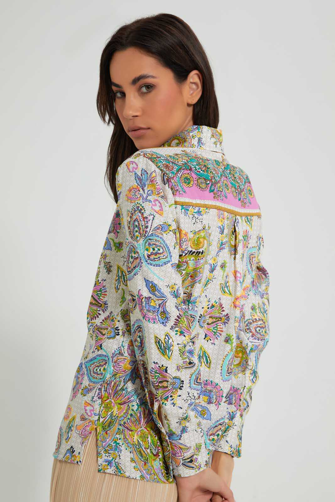 Redtag-Multi-Color-Paisley-Print-Satin-Shirt-Blouses-Women's-