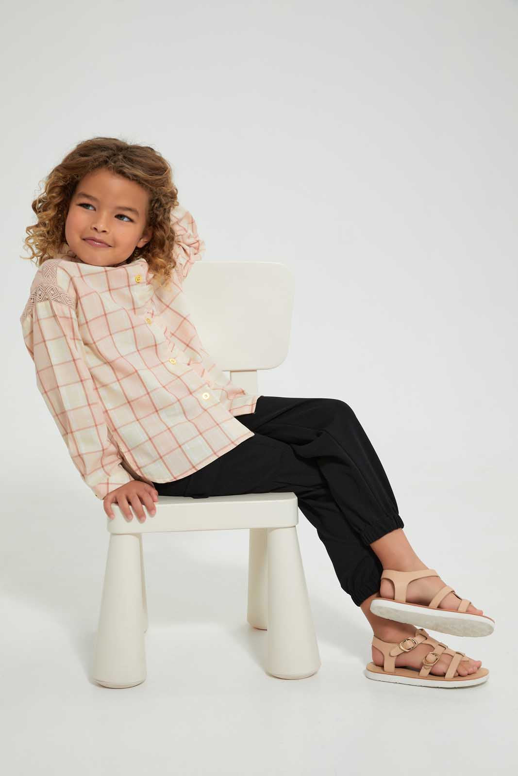 Pink Checkered Blouse